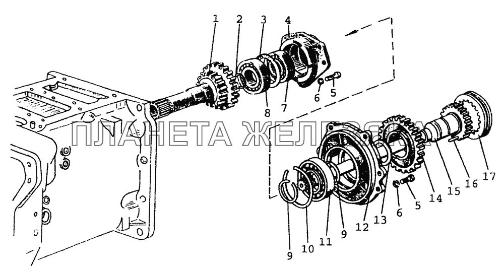 1601, 1721 Корпус сцепления (понижающий редуктор) МТЗ-80 (2002)